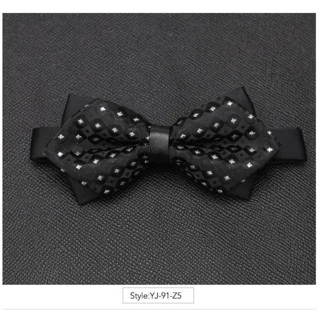 Wedding Men Butterfly Bowtie Formal Bow Ties Beautiful Printed Men Luxury Adjustable Business Bowties - 15