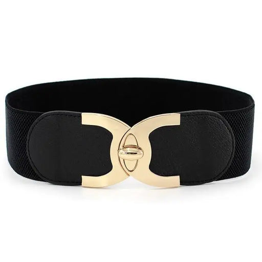 Women Vintage Stretch Belt Unique Black Elastic Design Stretchy Luxury Waistband Stylish Women Waist Belts - STEVVEX Fashion - 702, belt, belt for women, belts, black belt, black elastic belt, casual belt, classic belt, elastic belt, elegant belt, elegant black belt, fashion belt, party belt, retro belt, stretchy belt, stylish belt, trendy belt, vintage belt, waistband, waistband for women, women belts - Stevvex.com