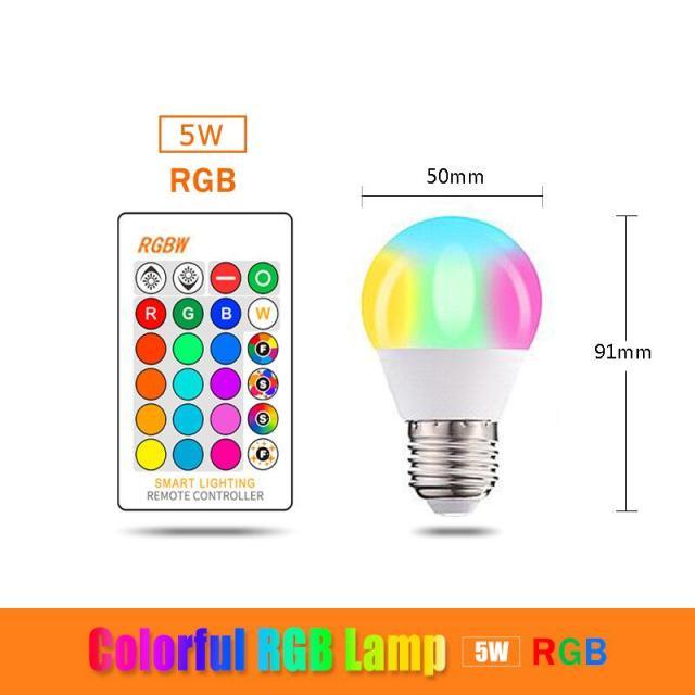 110V 220V Bluetooth E27 RGBW LED Bulb Lights 5W 10W 15W RGB Lampada Changeable Colorful RGBWW LED Lamp With Remote+Memory Mode  Smart Light Bulbs, RGBCW Color Changing Light Bulb Dimmable, 7W A19 led Bulb 60W Equivalent, Smart Bulbs That Work