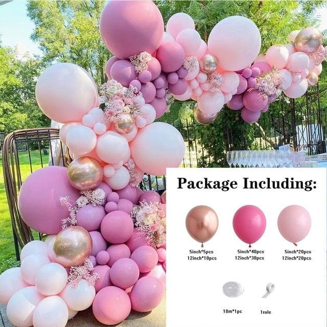 119 Pcs Peach Pink Rose Gold Latex Balloons For Wedding Birthday Valentine's Day Party Decorations Office Parties Baby Showers Girl Birthday Party Ballon Decoration IN Modern Style - STEVVEX Balloons - 119PCS BALLOONS, 90, anniversery balloons, baby pink balloons, baby shower, baby shower balloons, balloon, balloons, Birthday ba, Birthday ballon, birthday balloon, birthday theme balloons, creative pink balloons, pinkish themed balloons - Stevvex.com