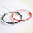 1/2pcs Adjustable Black Red Leather Rope Bracelet Couple Jewelry Handmade Braided Charm Bracelet Adjustable Rope Bracelets Jewelry Gift Bracelets For Men Women Mutual Attraction Handmade Rope For Women Men