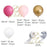 152PCS Rose Pink And Gold Balloon Garland Arch Kit For Baby Shower Valentine's Day Wedding Kid Birthday Decorations Girl Birthday Party Decoration