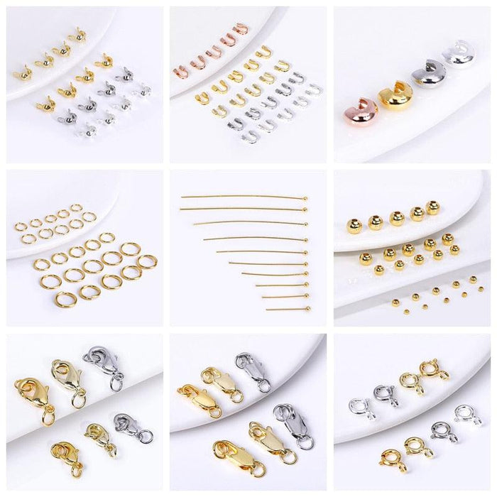 18k Gold Plated Spacer Beads For Bracelet Making Beads For Beading Jewelry Fittings Jewelry Making Supplies Rose Gold Filled Spacer Beads for Jewelry Making