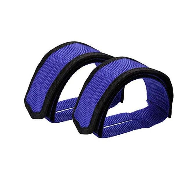 1pair Nylon Bicycle Pedal Straps Toe Clip Foot Strap Belt Adhesively Bicycle Pedal Tape Fixed Gear Bike Cycling Cover Universal Bicycle Fixed Strap Anti-Slip Double Adhesive Pedal Toe Clip Strap Cycling Pedal Accessory