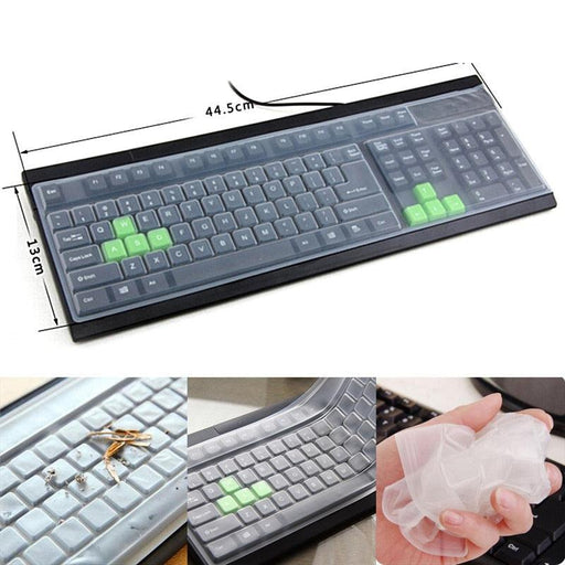 1PC Universal Waterproof Laptop Keyboard Protective Film Keyboard Cover Silicone Notebook Dustproof Keyboard Stickers Silicone Skin Keyboard Covers For Gaming Laptops Keyboard Skin Protector For Gaming Lovers