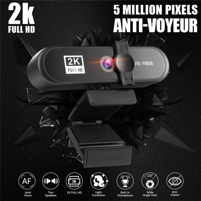 2K 4K Conference Webcam Autofocus USB Web Camera Laptop Desktop For Office Meeting Home With Mic 1080P HD Webcam For Video Conferencing Recording and Streaming - STEVVEX Gadgets - 122, caming camera, confrence calling camera, gaming camera, hd camera, laptop camera, video camera, webcam for recordig, webcamera, webcamera with microphone, wide angle camera, wide range laptop camera, widerange camera, widescreen camera - Stevvex.com