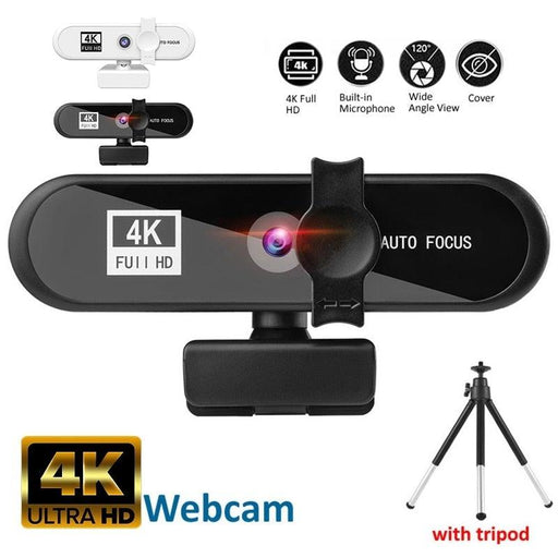 2K 4K Pc Webcam With Gift Tripod Autofocus Usb Web Camera Laptop Mini Camera 1080P with Microphone For Full Widescreen Laptop USB Webcams Privacy Shutter Tripod Desktop Notebook Webcam Video Calling Recording Webcam - STEVVEX Gadgets - 122, confrence calling camera, gaming camera, hd camera, laptop camera, video camera, webcam for recordig, webcamera, webcamera with microphone, wide angle camera, wide range laptop camera, widerange camera, widescreen camera - Stevvex.com