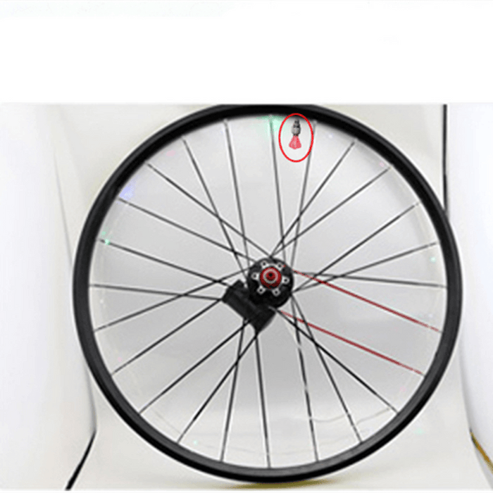 2PCS Bicycle Valve Lights Wheel Spokes Tire LED Light Tire Valve Caps Cycling Lantern Lamp Bike Accessory LED Bike Wheel Light Tire Valve Cap Neon Lamp Shockproof For Front And Rear Wheel Flashing Lamp Glow In The Dark Cool Accessories