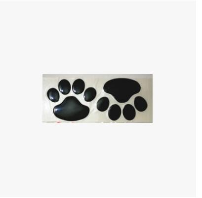 2PCS Car Sticker Cool Design Paw 3D Animal Dog Cat Bear Foot Prints Footprint Decal Car Stickers Silver Gold Chrome Dog Paw Footprint Sticker Decal Auto Car Emblem Decal Decoration Dog Paw Decals Dog Footprint Car Decals Self-Adhesive Car Auto Accessories