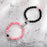 2pcs/set Couple Bracelets Natural Stone Beads Heart Shaped Distance Magnet Attraction Couples Matching Stone Bracelet For Women Men Girl Boy Best Friend Healing Friendship Bracelet