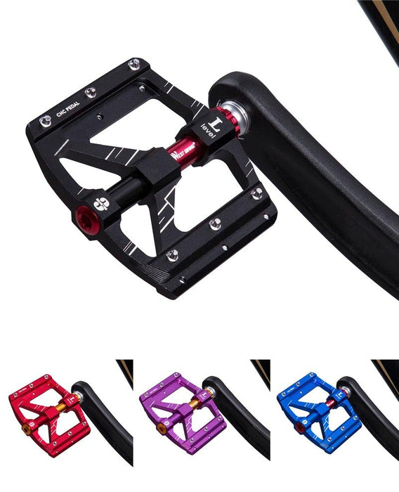 3 Bearings Bicycle Pedals Ultralight Anti-Slip Road Pedal Cycling Sealed Bearing Bike Pedals Accessories Bearings Pedals For Bicycle Lightweight Bicycle Pedals Of Road Bikes