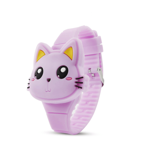 3D Kids Watches Cute Rabbit Cat LED Electronic Children Watch Boys and Girls Silicone Toy Wristwatches Girls Watch Digital Cute Shape LED Fashion Silicone Band Clamshell Design Wrist Watch