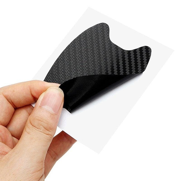 4Pcs/Set Car Door Sticker Carbon Fiber Scratches Resistant Cover Scratches Resistant Cover Auto Handle Protection Film Exterior Styling Accessories Door Sticker Carbon Fiber Scratches Resistant Cover Car Handle Protection Film Exterior Styling Accessories