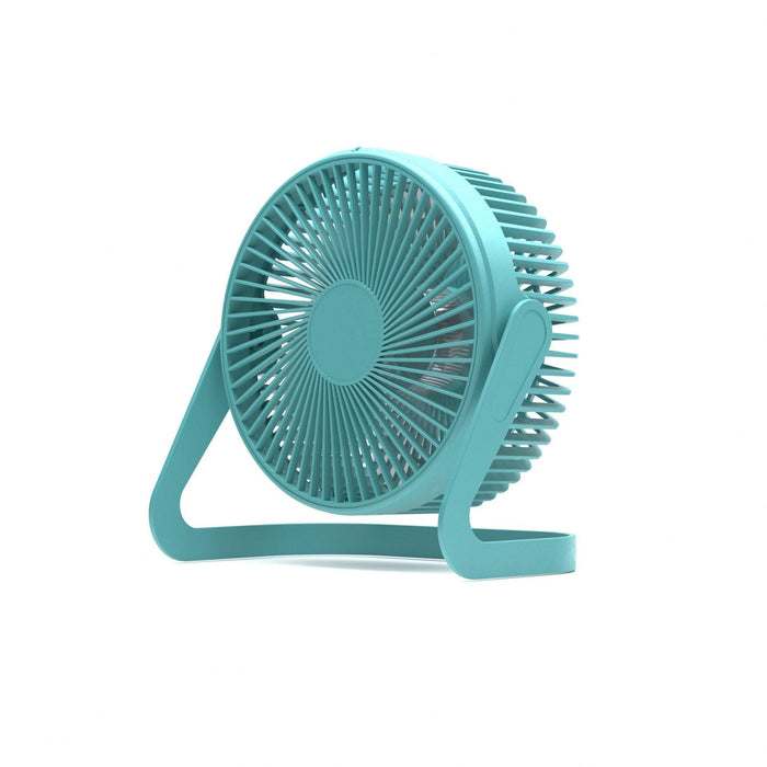 5 Inch USB Desktop Fan 360° Rotating Mini Adjustable Portable Electric Fan Summer Mute Air Cooler For Home Office Strong Wind Two Speed Modes Super Silent Mini Portable Desktop USB Cooler Cooling Fan