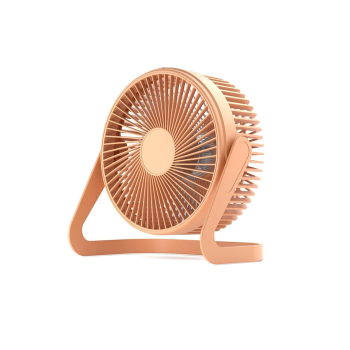 5 Inch USB Desktop Fan 360° Rotating Mini Adjustable Portable Electric Fan Summer Mute Air Cooler For Home Office Strong Wind Two Speed Modes Super Silent Mini Portable Desktop USB Cooler Cooling Fan