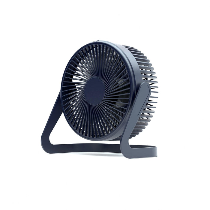 5 Inch USB Desktop Fan 360° Rotating Mini Adjustable Portable Electric Fan Summer Mute Air Cooler For Home Office Strong Wind Two Speed Modes Super Silent Mini Portable Desktop USB Cooler Cooling Fan