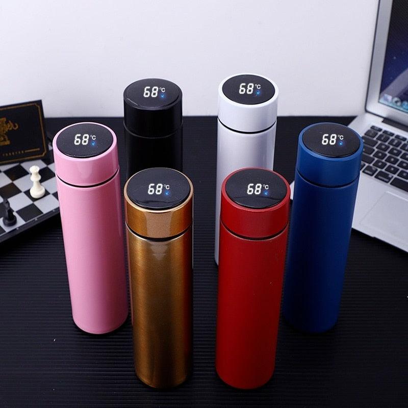 500ml Stainless Steel Intelligent Insulation Water Bottle Vacuum Bottle Insulation Touch Intelligent Temperature Display  Intelligent Touch Display Temperature 304 Stainless Steel Thermos Water Bottle