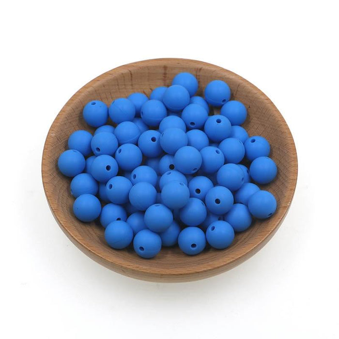 50pcs Silicone Beads 9/12/15mm Round Pearl Silicone Beads For Jewelry Making Bracelet Necklace Jewelry Accessories Silicone Round Beads Loose Pearl Beads