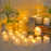 6/24Pcs Flameless LED Candles Electric Fake Candle Battery Operated LED Tea Lights in Warm White for Wedding Table Festival Celebration Halloween Tea Light Creative Lamp Battery Powered Home Wedding Birthday Party Decoration Lighting