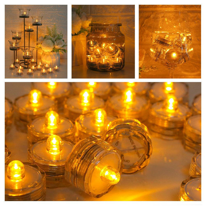 6/24Pcs Flameless LED Candles Electric Fake Candle Battery Operated LED Tea Lights in Warm White for Wedding Table Festival Celebration Halloween Tea Light Creative Lamp Battery Powered Home Wedding Birthday Party Decoration Lighting