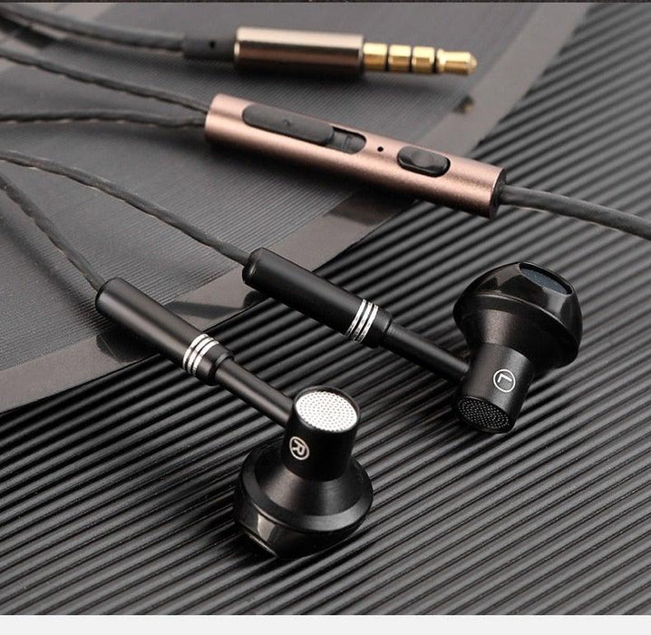 9D Stereo Earphones Mic Headphone Headset In-ear Wired Headphones Bass Wire Earphone Earbud Phone Headset With Microphone Wired Earbuds Noise Isolating in-Ear Headphones Earphones with Mic Volume Control Plug for Sports Workout Compatible