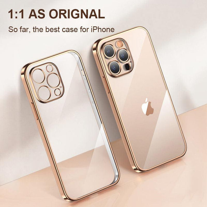 Elegant Unisex Clear Transparent Soft Case For iPhone 13 Pro Max 12 11 13Pro 14 Shockproof Ultra Thin Bumper Cover Luxury Cover Back Cover for iPhone