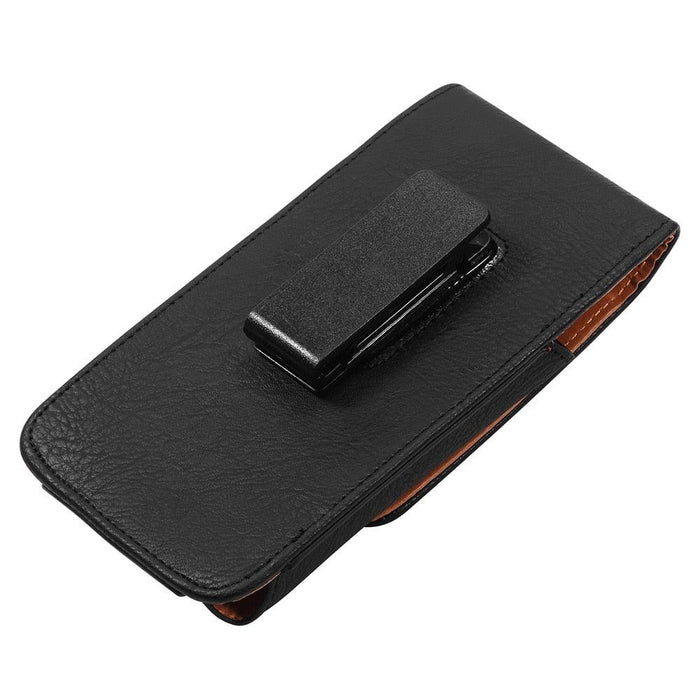 Universal Leather Case for iPhone Mens PU Leather Vertical Case with Belt Clip for iPhone Waist Pack Belt Clip Bag for 3.5-6.3" Mobile Phone Pouch Phone Cover