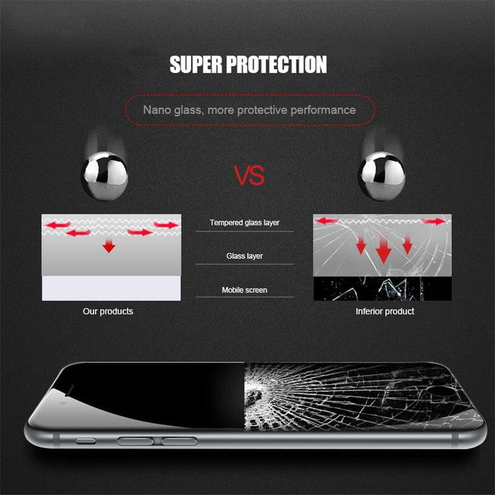 9d Full Cover Tempered Glass For Iphone 8 7 6 6s Plus 5 5s Se 2020 Screen Protector On Iphone 11 Pro Xs Max X Xr Protective Film Rounded Edge Glass Screen Protector Tempered Glass For Iphone