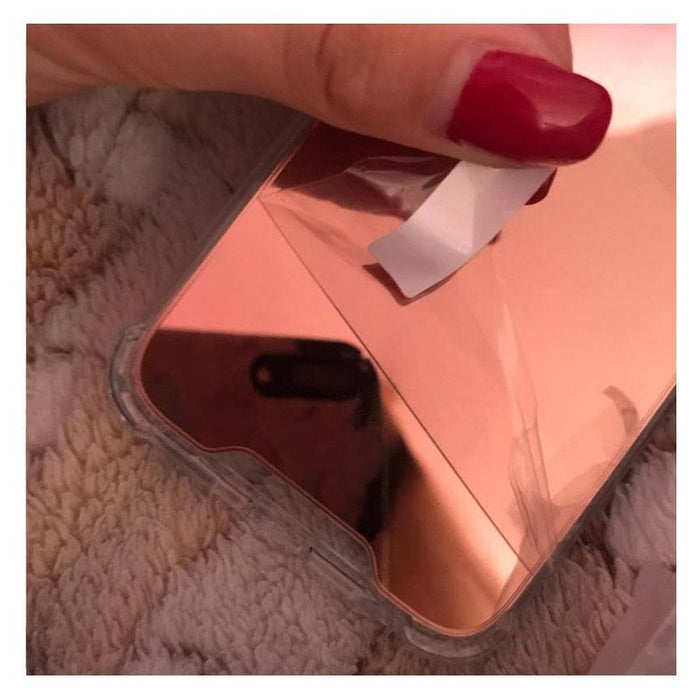 Luxury Mirror Phone Case For iPhone 14 13 12 11 Pro XS MAX XR Shockproof Back Cover Case For iPhone 7 8 6s 6 s plus Protective Case Hard Back Soft Bumper Anti-Scratch Phone Cover For Girls