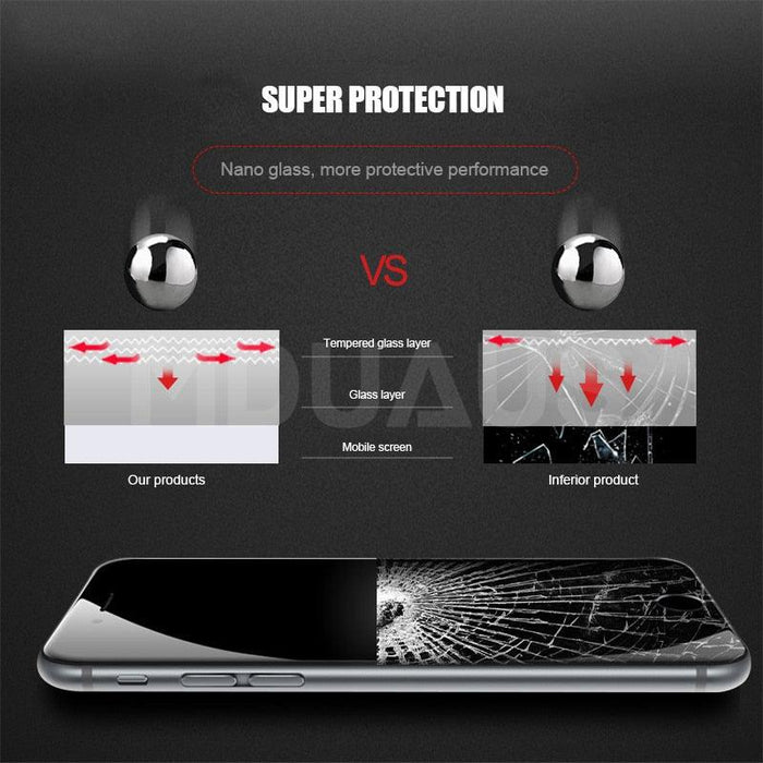 999D Protective Glass on For iPhone 8 7 6 6S Plus XR X XS Glass Full Cover iPhone 11 12 Pro Max Screen Protector Tempered Glass Full Cover Tempered Glass Screen Protector For iPhone