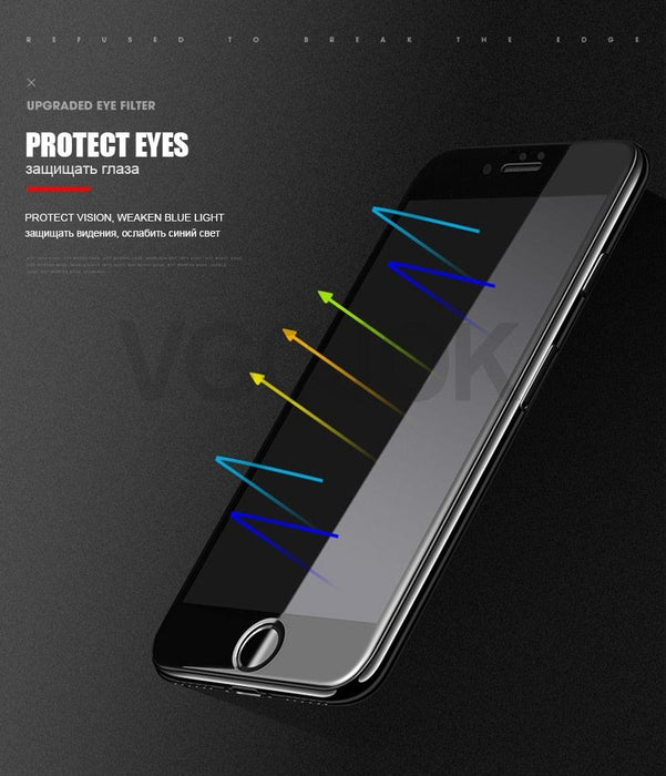 9d Full Cover Tempered Glass For Iphone 8 7 6 6s Plus 5 5s Se 2020 Screen Protector On Iphone 11 Pro Xs Max X Xr Protective Film Rounded Edge Glass Screen Protector Tempered Glass For Iphone