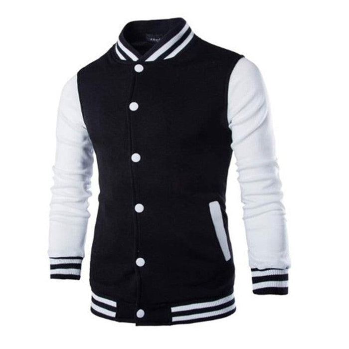 Mens Fashion Casual Slim Fit Jacket Men/Boy Baseball Jacket Men Fashion Design Classic Elegant Clothing Men's College Comfortable Jacket High School Long Sleeves Jackets