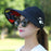 Summer Modern Adult Hats For Women Foldable Sun Hat Women's Adjustable Packable Roll-Up Visor Flower Hat Outdoor Female Casual Baseball Cap For Sport