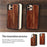 Vintage Wooded Back Case For iPhone 14 13 Mini 12 SE XR X S Max 8 7 Plus Genuine Bamboo Wooden Hard Phone case iPhone 11 Pro Max Strong Hard Protective Case For iPhone