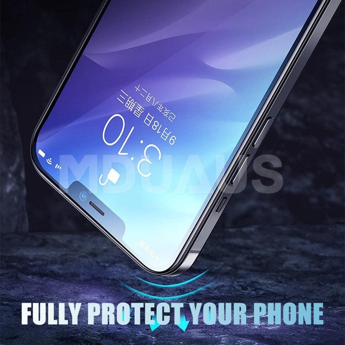 9999D Full Cover Glass For iPhone 11 12 Pro XS Max X XR 12 mini Screen Protector iPhone 8 7 6 6S Plus Tempered Glass Film Case Full Coverage Front Tempered Glass Screen Protector for iPhone