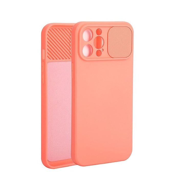 Sliding Lens Protective Silicone Case For iPhone 11 Pro Max Mini 12 Pro 13 Push Cover iphone Slide Camera Cover Case with Camera Lens Protector Cover Silicone Bumper Slim Phone Cover Compatible with iPhone