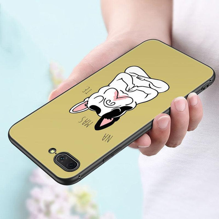 Cute Frenchie Puppy Phone Case For Iphone 14 13 12 Mini 11 Pro Max 7 8 Xr X Xs 7 8 Plus Se 2020 2022 Cover Cute Slim Phone Transparent Soft Elastic Silicone Cover