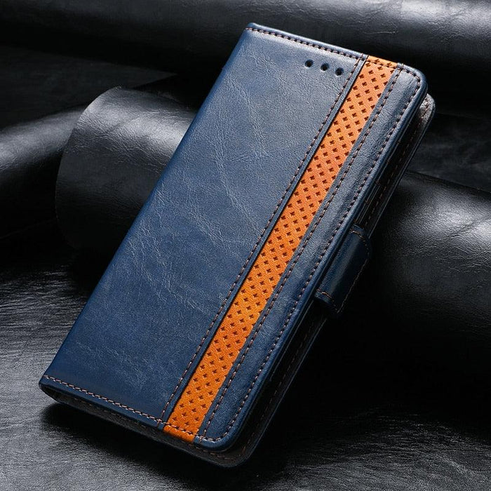 Luxury Leather Case For iPhone 13 11 12 14 Pro Max Mini Wallet Pocket Flip Case Cover Vintage Luxury Genuine Leather Fashion Business Classic Flip Case For Men