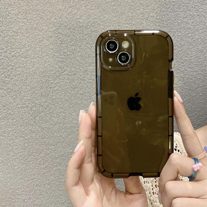 Luminous Shockproof Bumper Phone Case For iPhone 11 14 Pro Max 12 11 13 Pro Max X XR XS Max Transparent Back Cover  Full Bumper Case Strong Classic Phone Case