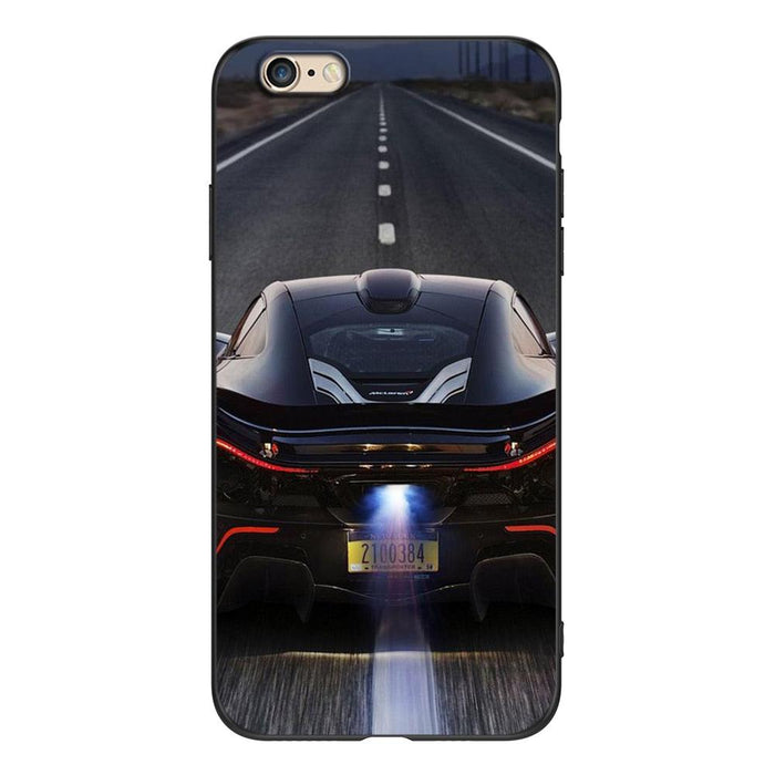 Cute Cover Soft Silicone Print Cars Print Phone Case For Iphone 5s 5 S Se 2016 4.0" Case Phone Cover On  Iphone 6s 6 S Plus Funda Bumper Black Case Sport Race Car