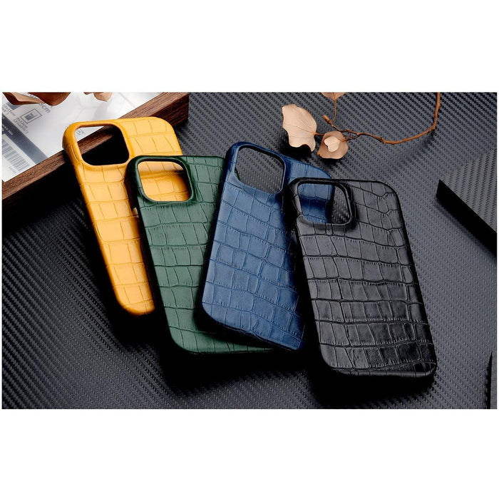 Unique Leather Case For iPhone 13 14 11 12 Pro Max XR X XS Strong Hard Shockproof Cover Green Leather Cover Classic Fashion Case for iPhone Protective Case