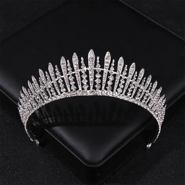 Simulated Pearls Crystal Wedding Tiaras And Crowns For Queen Princess Gold Silver Color Women Hair Jewelry Luxury Crystal Bridal Crown Tiaras Fashion Hair Jewelry Diadem Tiara For Women Bride Wedding Hair Accessories