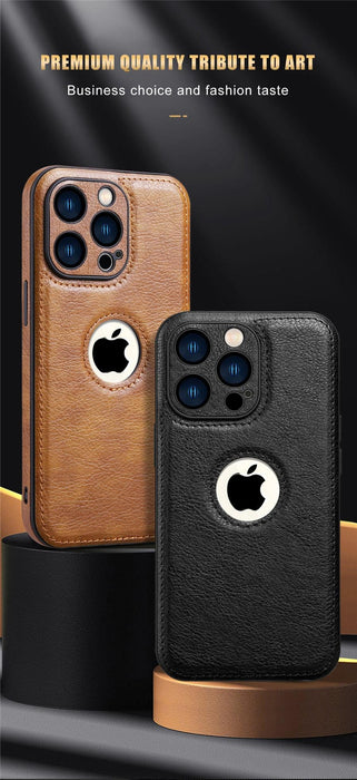 Luxury Leather Case for iPhone 14 13 12 11 Pro MAX XS XR 7 8 Plus Classic Silicone Phone Cover  Leather Case Thin Flexible Soft Grip Luxury PU Leather Cover for Men Durable Anti-Scratch Full Phone Cases