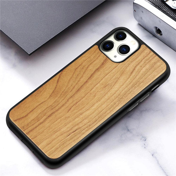 Vintage Wooded Back Case For iPhone 14 13 Mini 12 SE XR X S Max 8 7 Plus Genuine Bamboo Wooden Hard Phone case iPhone 11 Pro Max Strong Hard Protective Case For iPhone