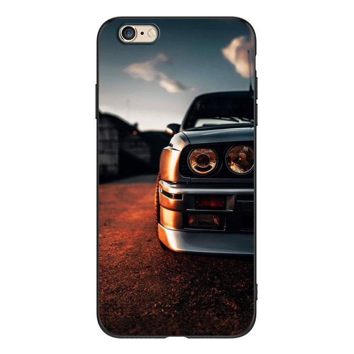 Cute Cover Soft Silicone Print Cars Print Phone Case For Iphone 5s 5 S Se 2016 4.0" Case Phone Cover On  Iphone 6s 6 S Plus Funda Bumper Black Case Sport Race Car