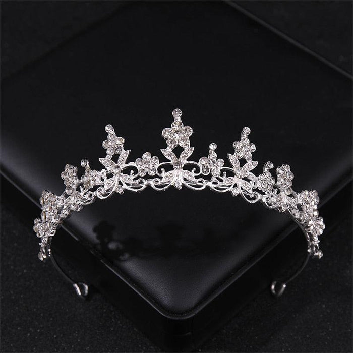 Simulated Pearls Crystal Wedding Tiaras And Crowns For Queen Princess Gold Silver Color Women Hair Jewelry Luxury Crystal Bridal Crown Tiaras Fashion Hair Jewelry Diadem Tiara For Women Bride Wedding Hair Accessories