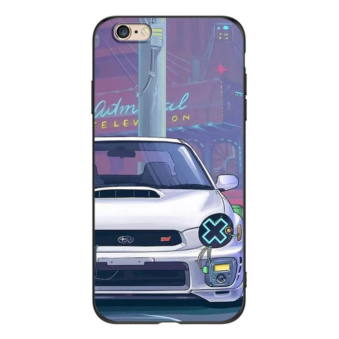 Cute Cover Soft Silicone Print Cars Print Phone Case For Iphone 5s 5 S Se 2016 4.0" Case Phone Cover On  Iphone 6s 6 S Plus Funda Bumper Black Case Sport Race Car