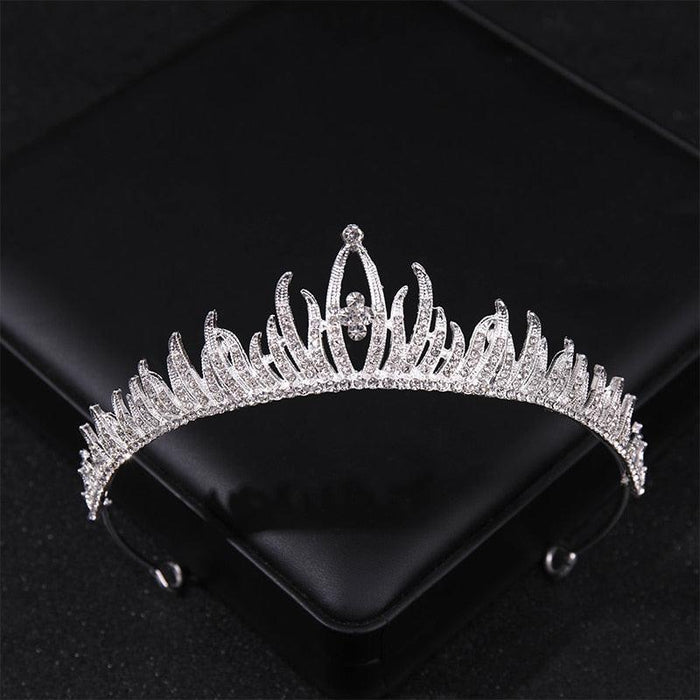 Simulated Pearls Crystal Wedding Tiaras And Crowns For Queen Princess Gold Silver Color Women Hair Jewelry Luxury Crystal Bridal Crown Tiaras Fashion Hair Jewelry Diadem Tiara For Women Bride Wedding Hair Accessories