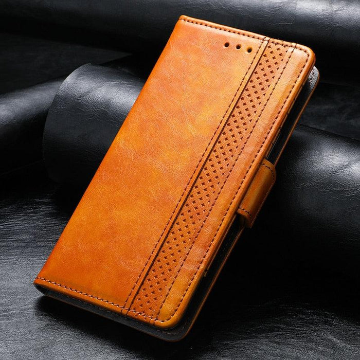 Luxury Leather Case For iPhone 13 11 12 14 Pro Max Mini Wallet Pocket Flip Case Cover Vintage Luxury Genuine Leather Fashion Business Classic Flip Case For Men