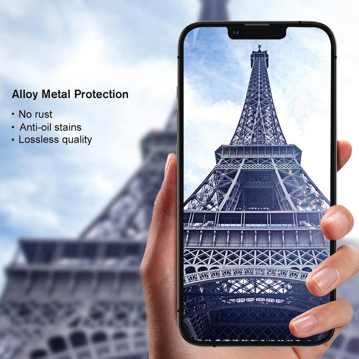 Alloy Camera Protector For Iphone 13 12 14 11 Pro Max Mini Plus Protective Full Cover Ring Textured Phone Lens Film Iphone14 Aluminum Alloy Camera Protector For Iphone